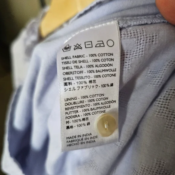 Anthropologie Cleobella Antonia Buttondown Blouse Blue Sz S Orig. $119 - Picture 8 of 10